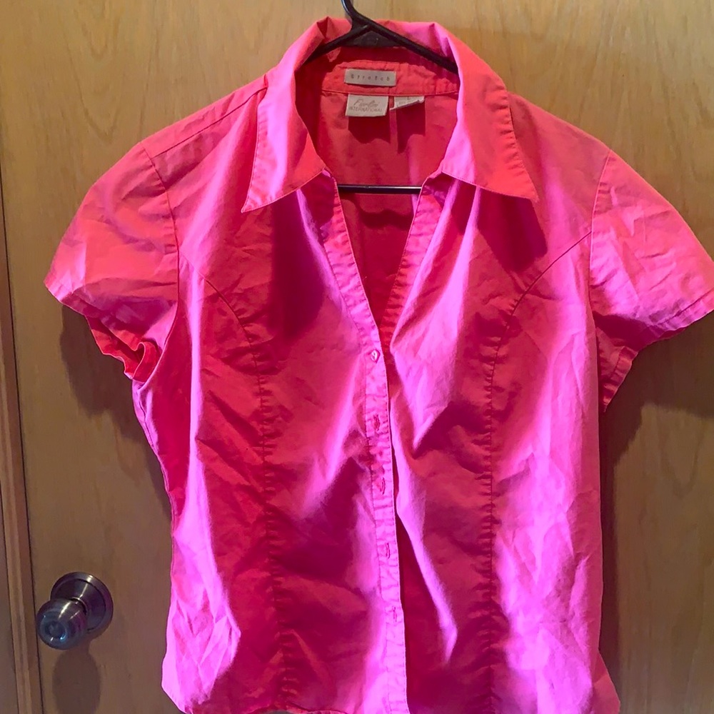 Bright pink Fiorlini international Shirt V-neck